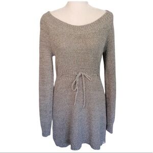 Roxy Quicksilver Gray Knit Sweater Dress